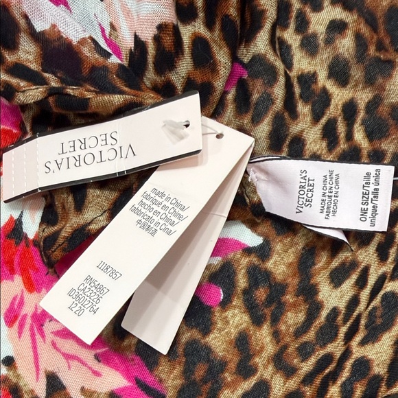 Leopard Print Floral Swimsuit Skirt Cover Up - Picture 2 of 6